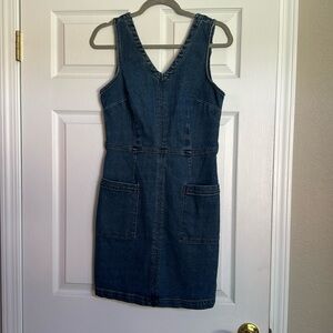 Denim mini dress